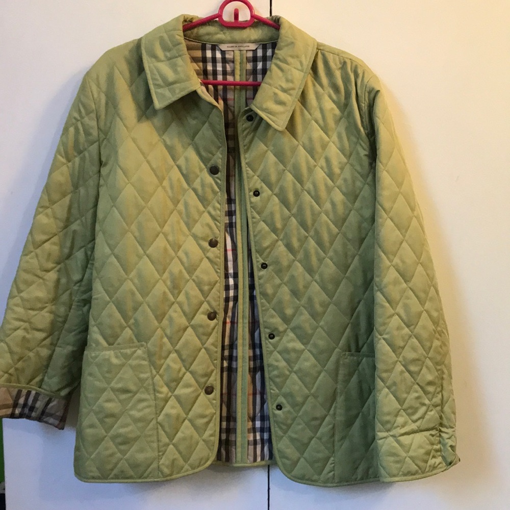 Vintage Burberry green jacket
